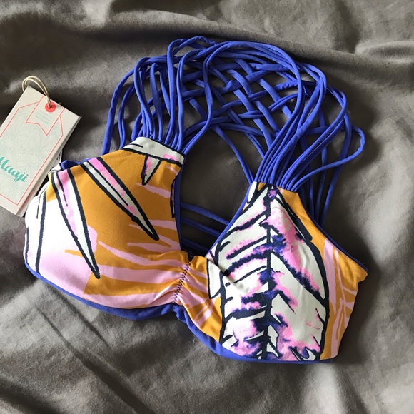 Maaji Rally Racers Reversible Bikini TOP - Picture 3 of 4